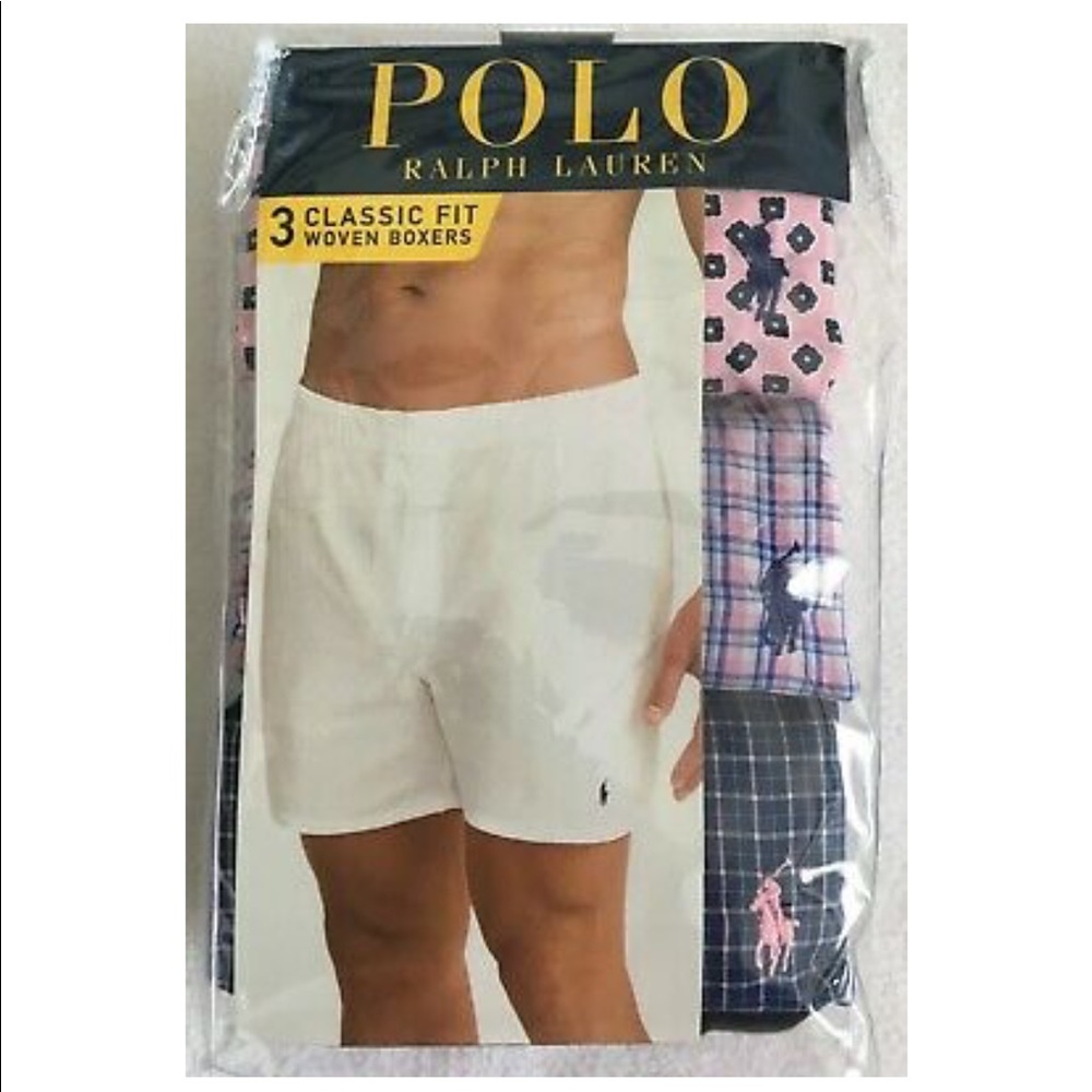 NEW MENS POLO RALPH LAUREN 3 Pack Boxer Shorts
